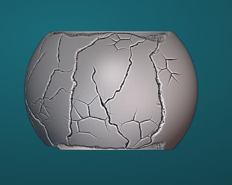 Distress Sphere Silver Ring