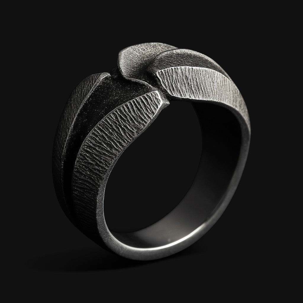 Brutalist Fluid Ring