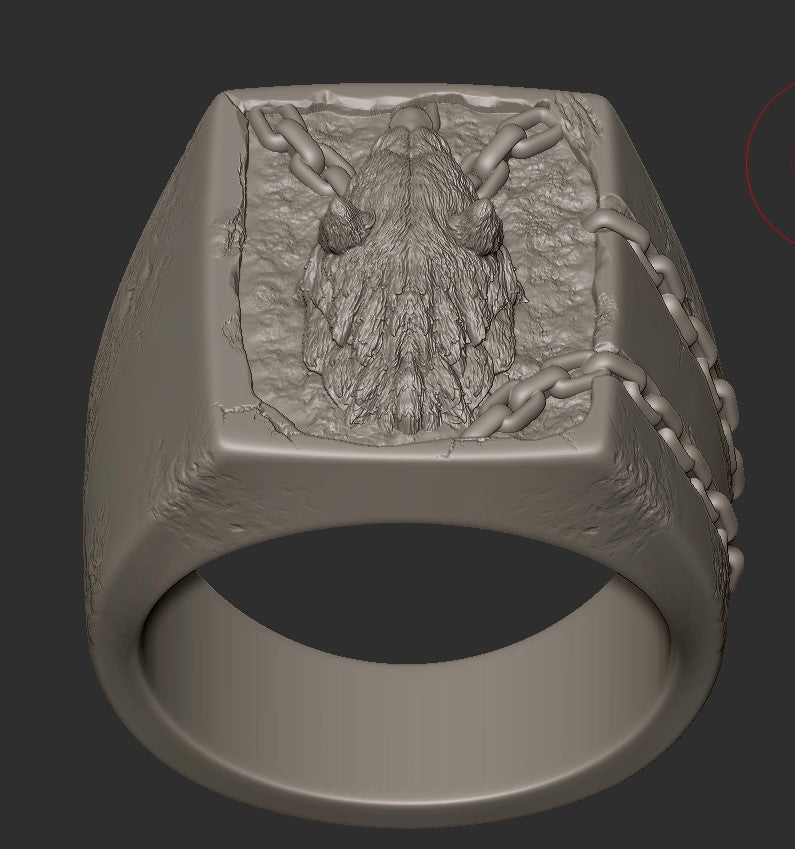 Silver Wolf Ring