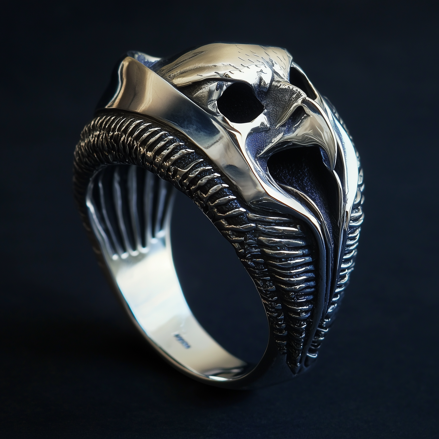 Animal Skull Silver Ring