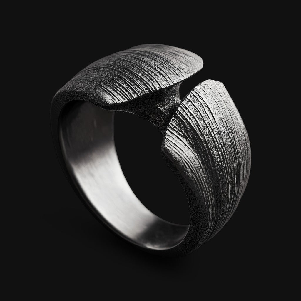 Brutalist Fluid Ring