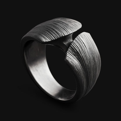 Brutalist Fluid Ring