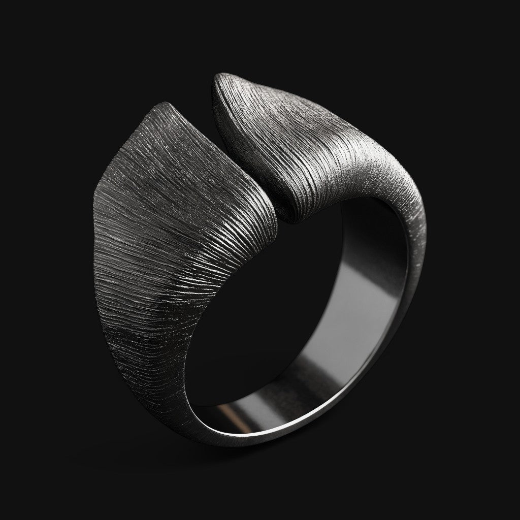 Brutalist Fluid Ring