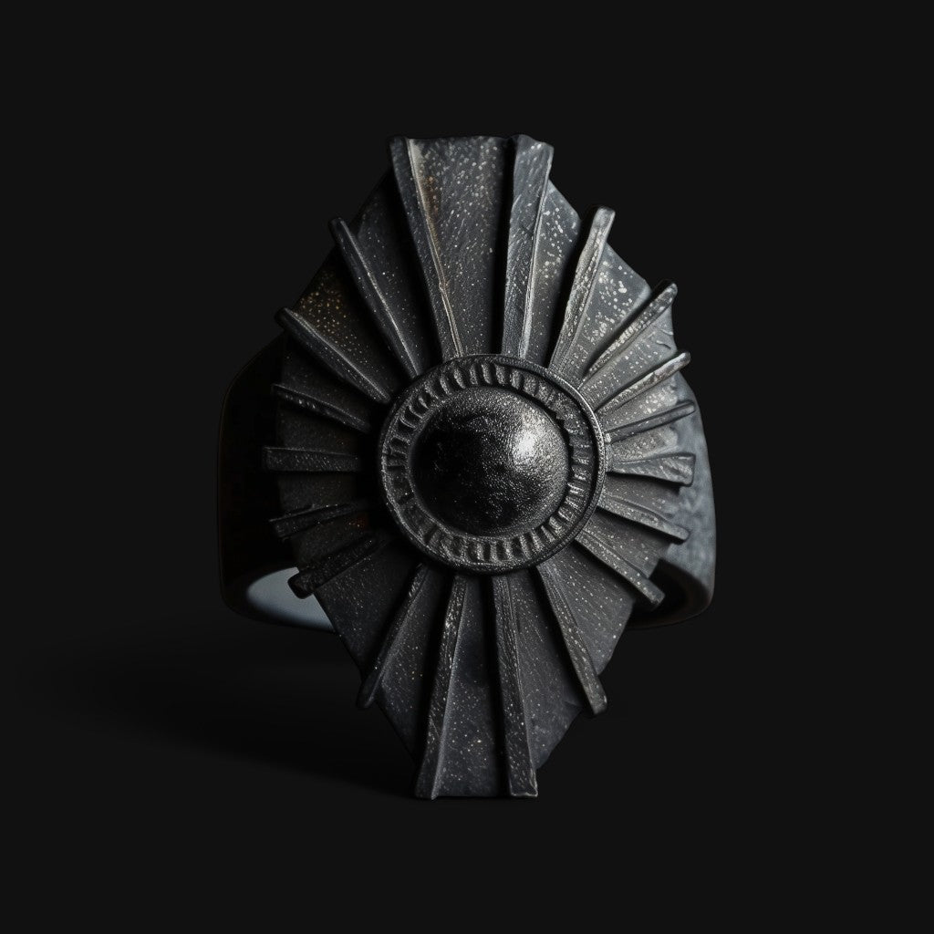Antique Black Sun Ring