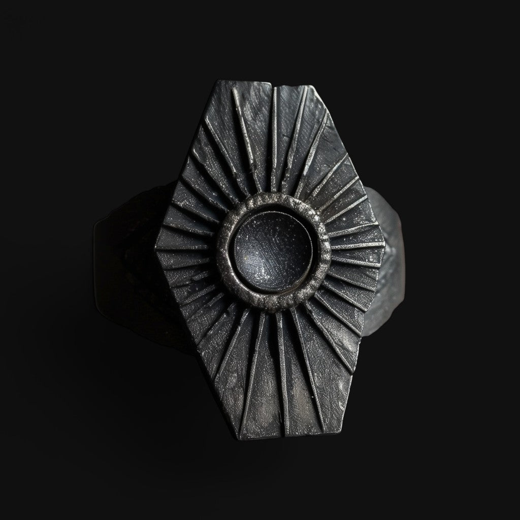 Antique Black Sun Ring