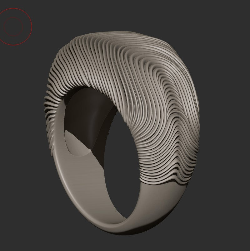 Fluid Silver Ring
