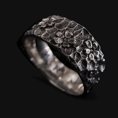 Black Cherry Silver Ring