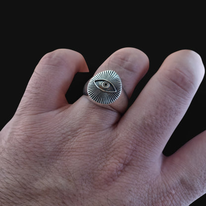Silver Eye Ring