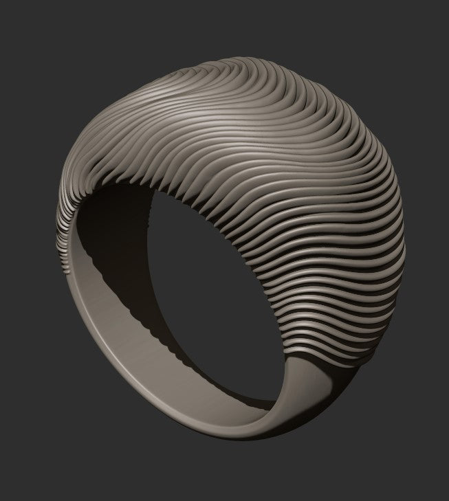 Fluid Silver Ring