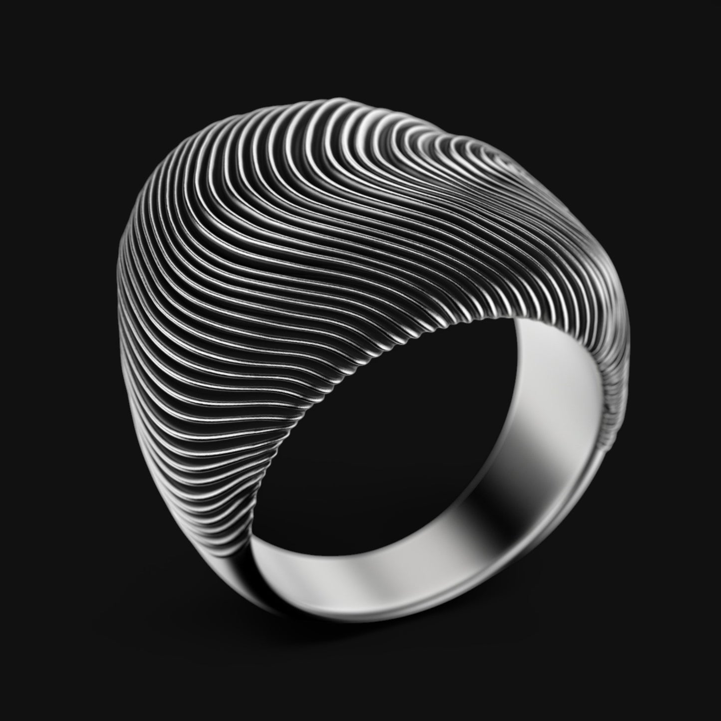 Fluid Silver Ring