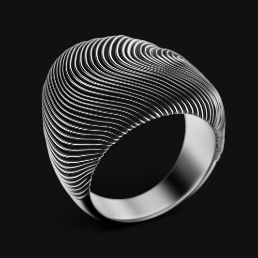 Fluid Silver Ring