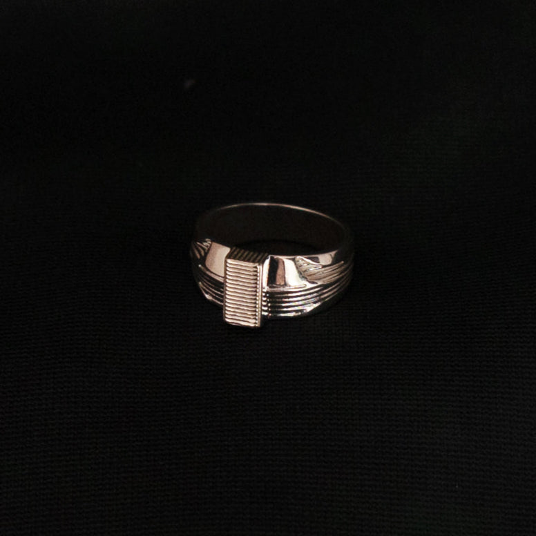 Geometric Silver Ring