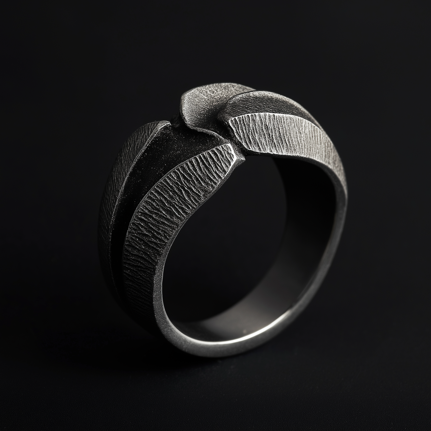 Brutalist Textured Ring