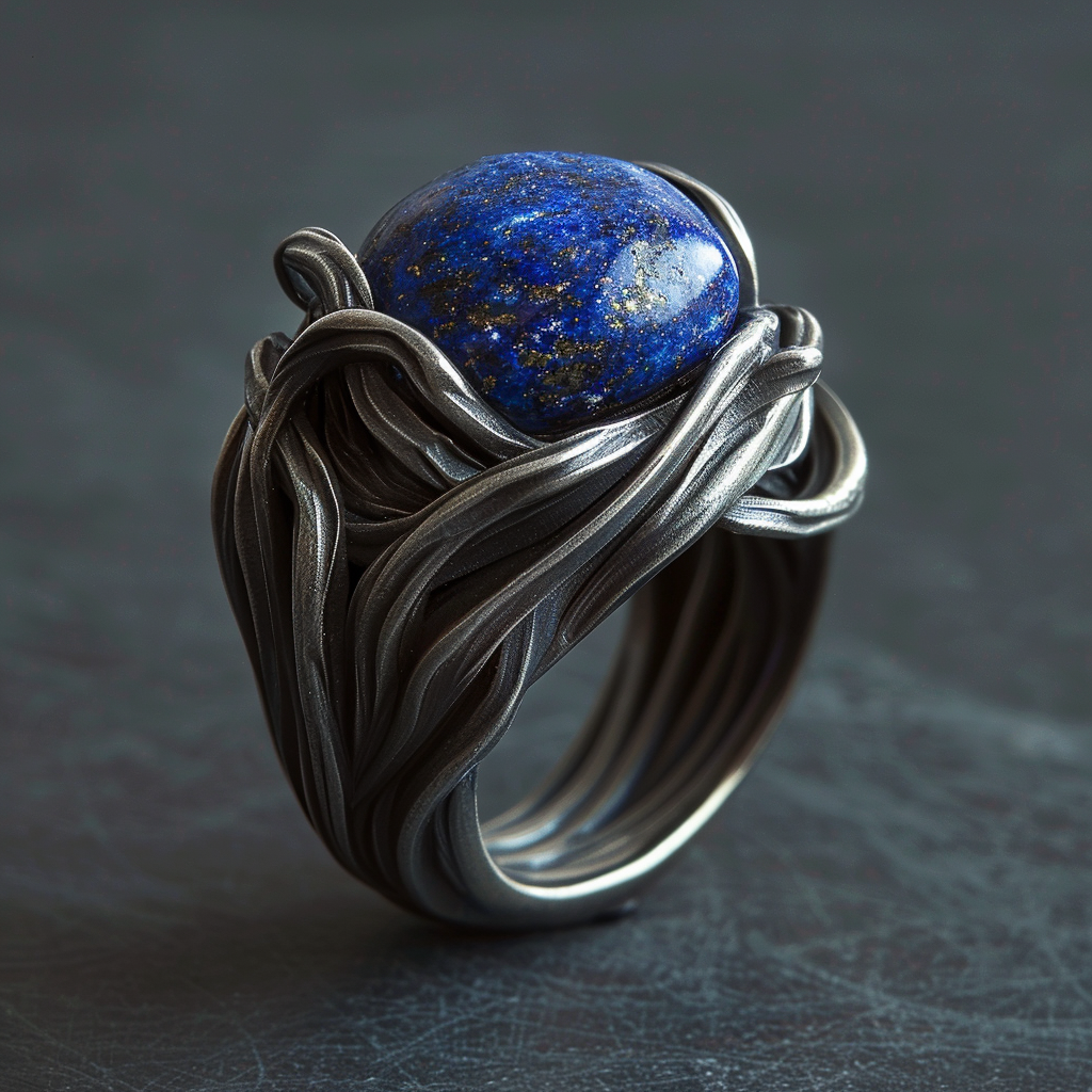 Labradorite Organic Ring