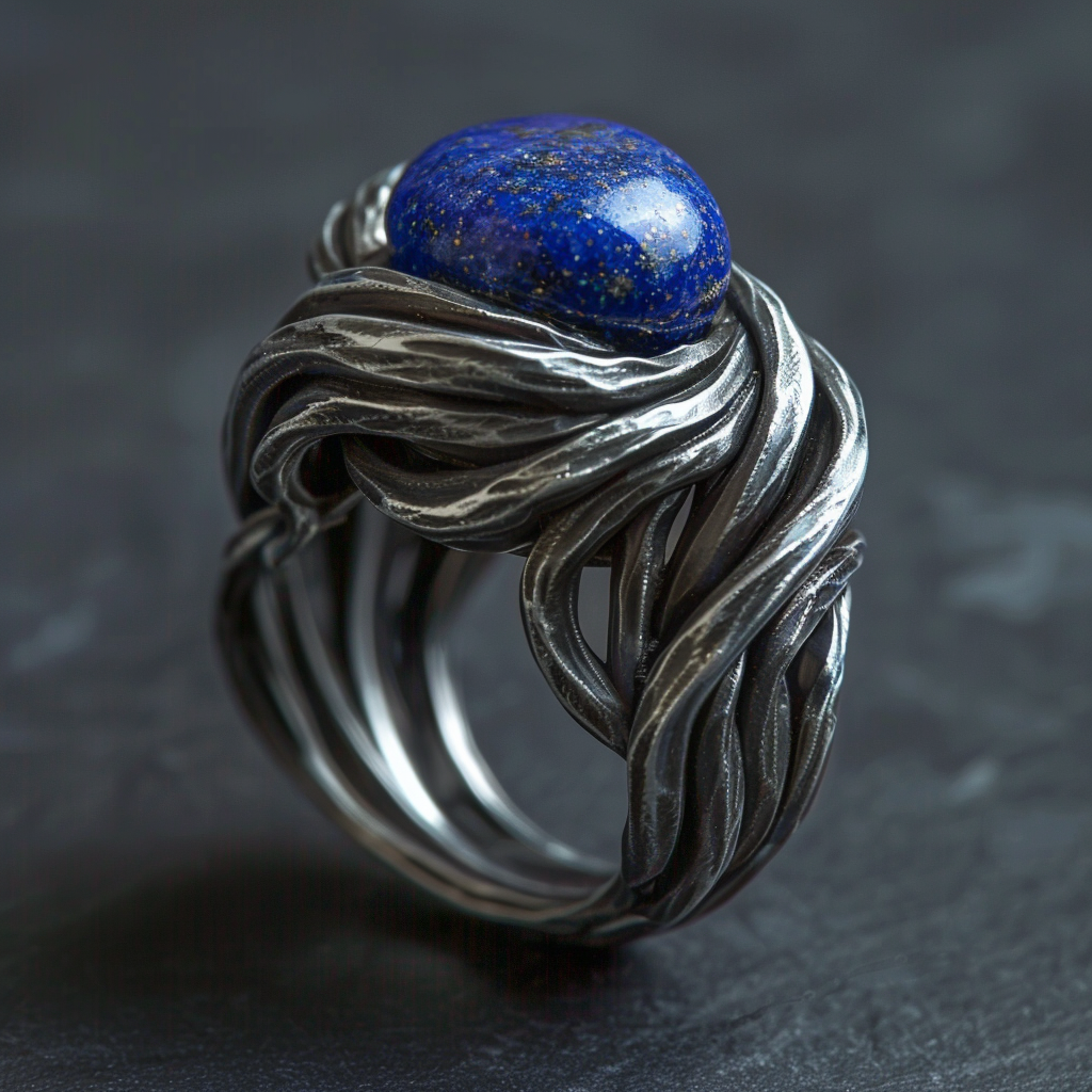 Labradorite Organic Ring