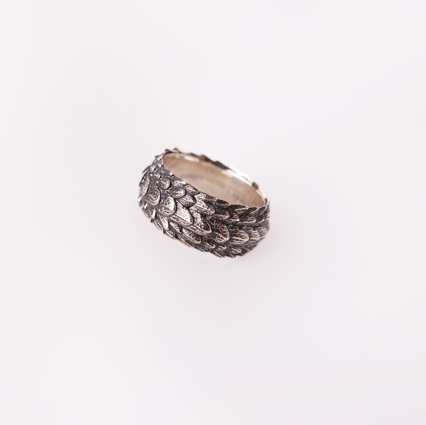 Dragon Scales Silver Ring