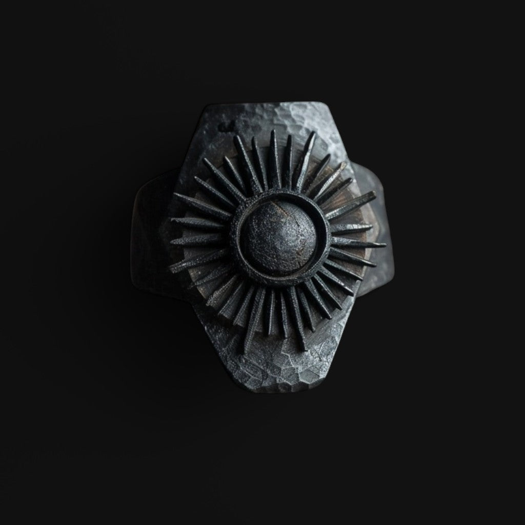 Antique Black Sun Ring