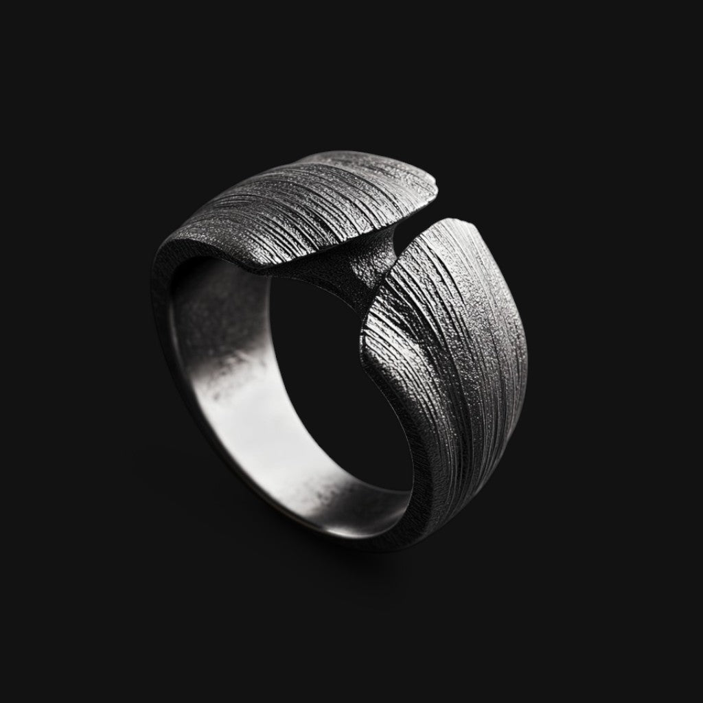 Brutalist Textured Ring
