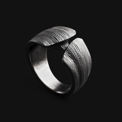 Brutalist Textured Ring