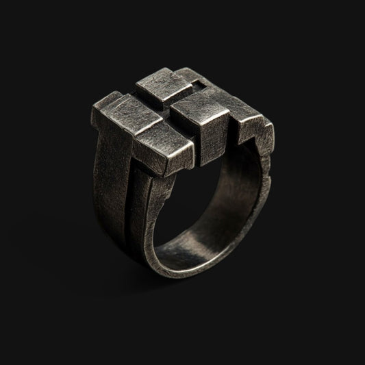 Brutalist Silver Ring