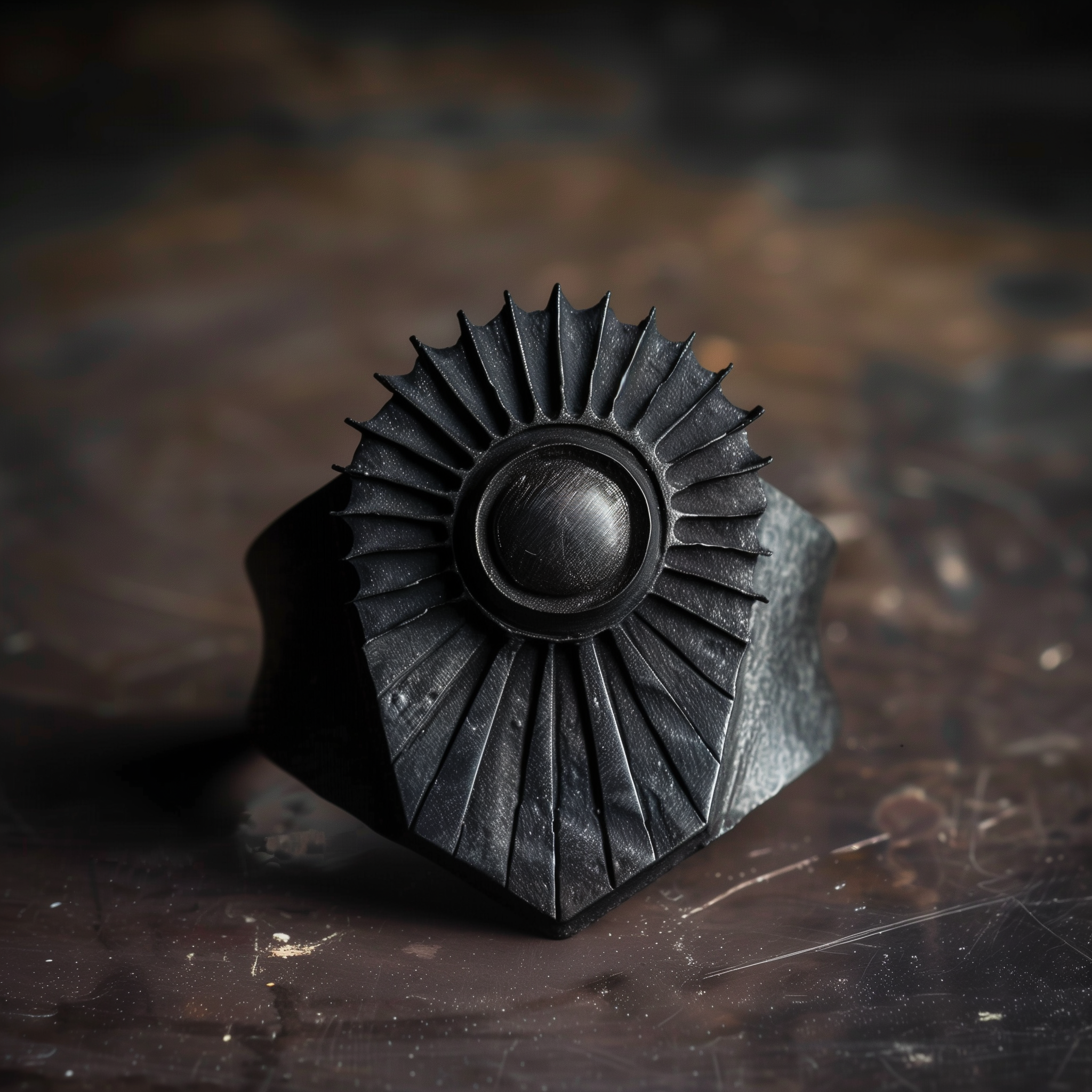 Antique Black Sun Ring