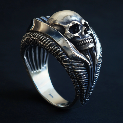 Animal Skull Silver Ring