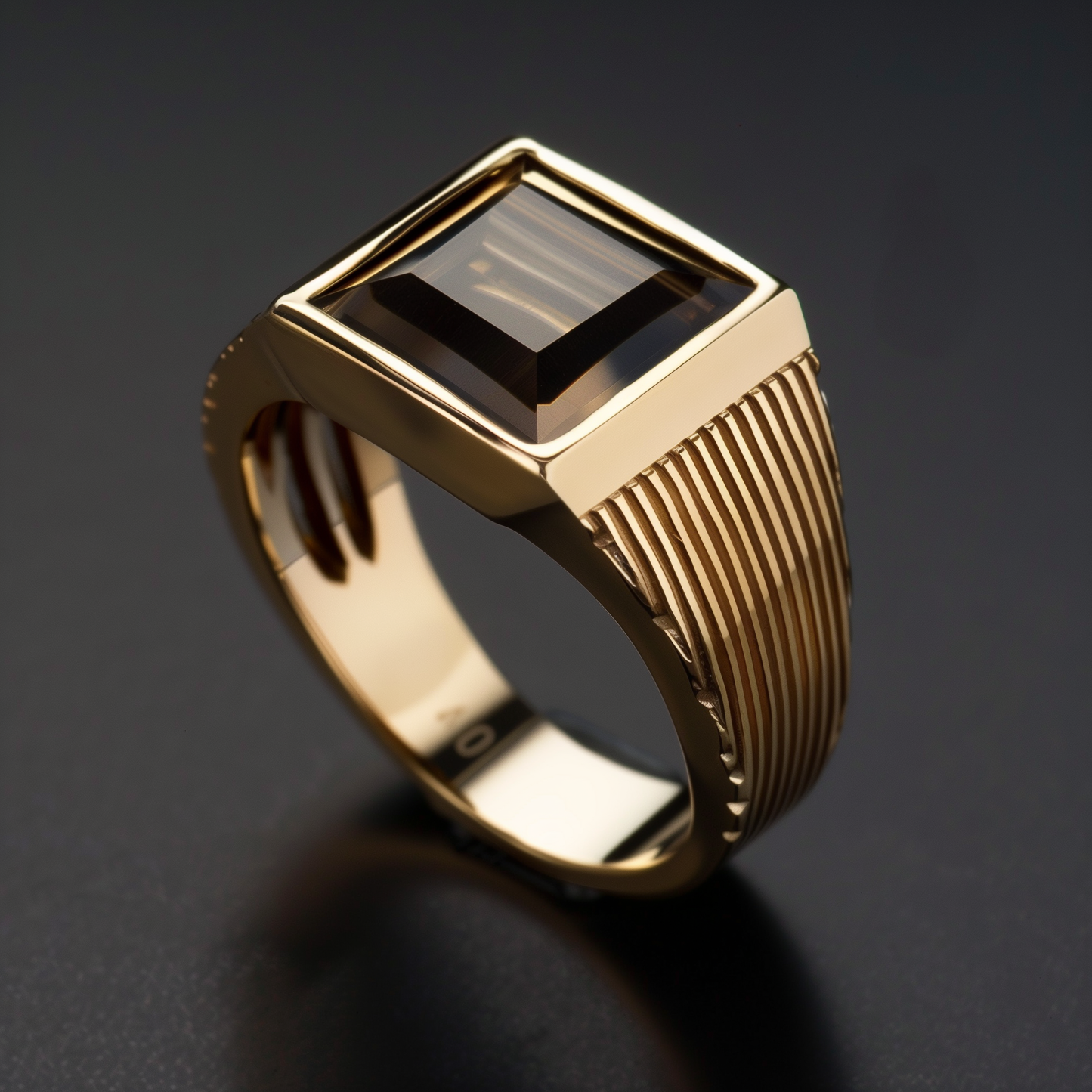 Golden Peridot Ring